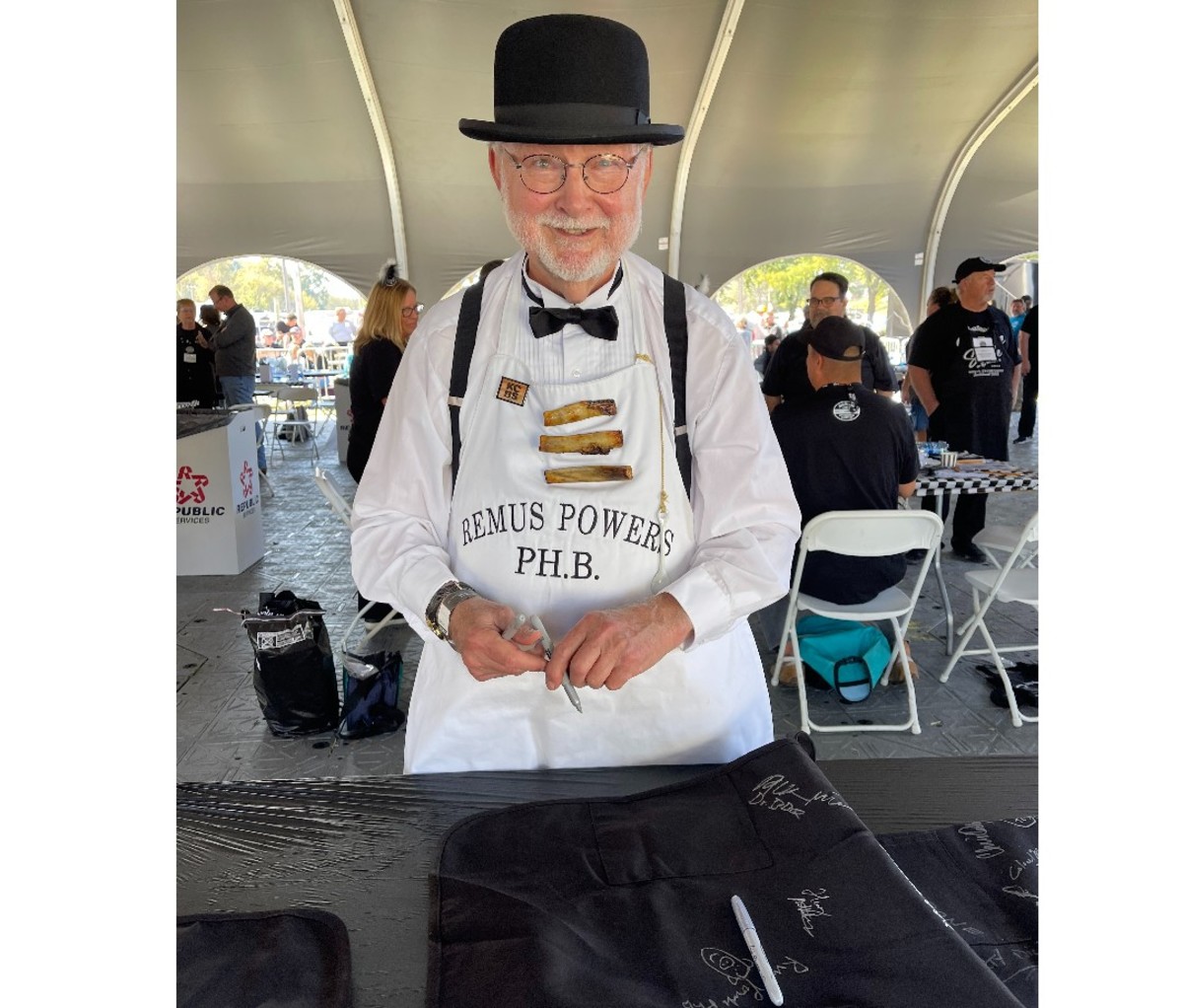 Barbecue judge at the Jack Daniel's BBQ competition.