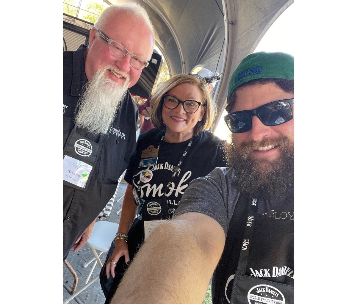 Three judges at the Jack Daniel's BBQ competition.