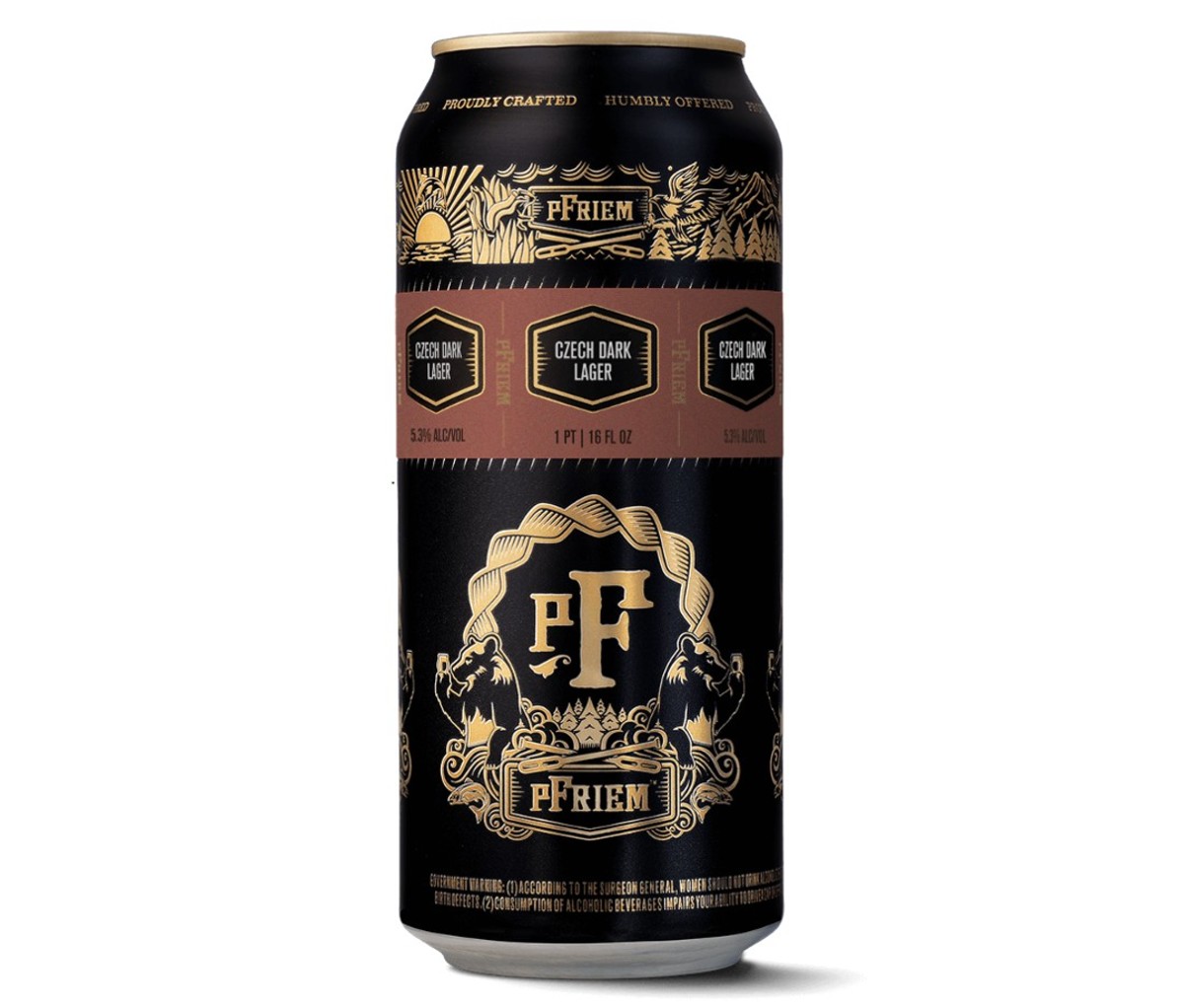 A can of pFriem Family Brewers Czech Dark Lager