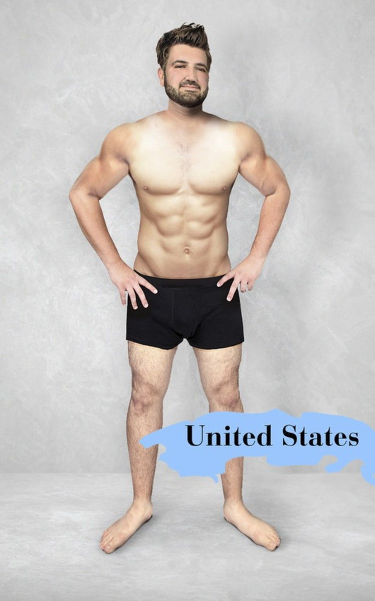 United states male ideal body