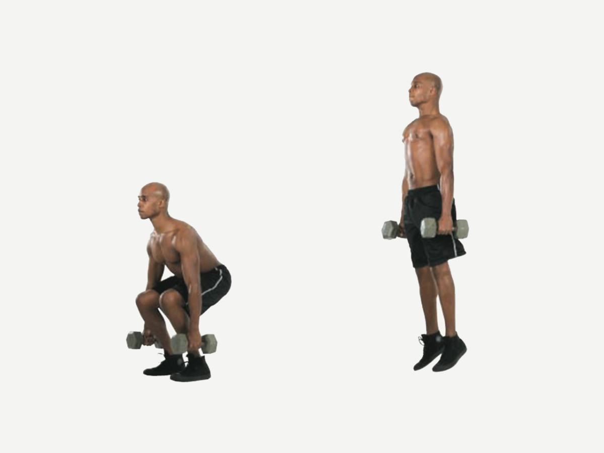 Exercise: How to Do a Dumbbell Jump Squat