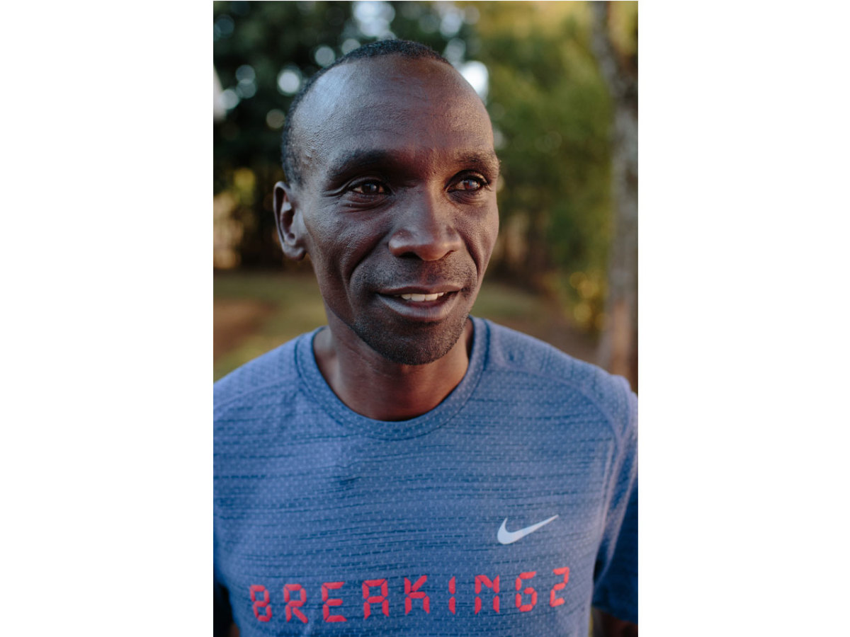 Portrait of marathoner Eliud Kipchoge