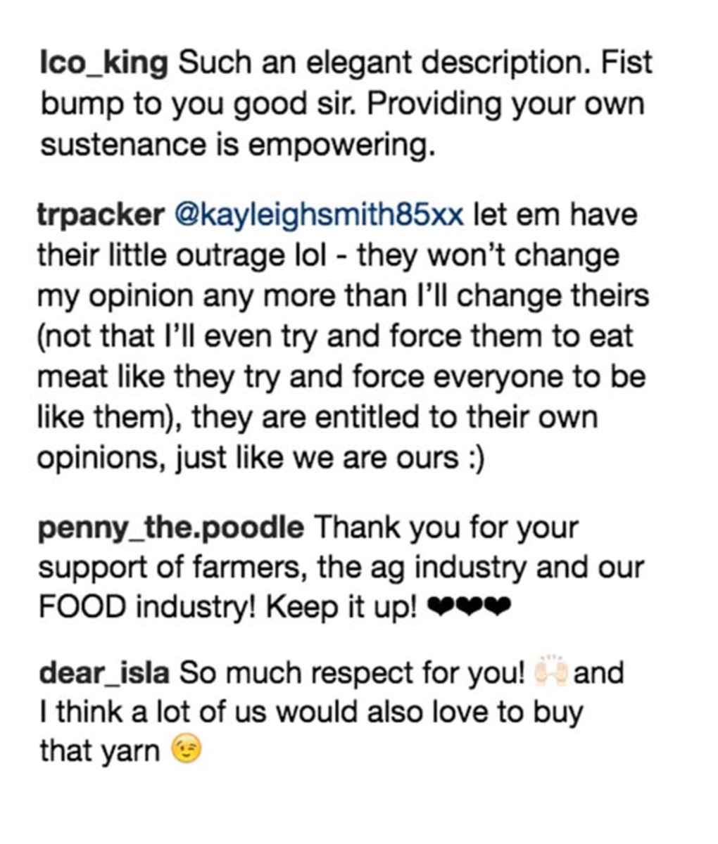 Chris Pratt Positive Instagram Comments