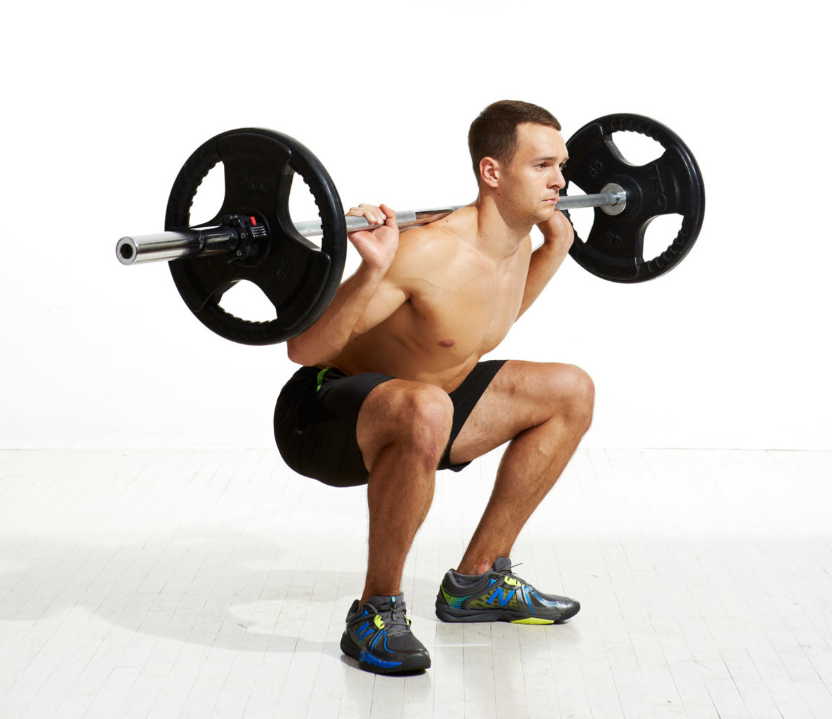 Barbell Complex 2 - Bentover rows - Squat clean - Strict press - Reverse lunges - Back squat