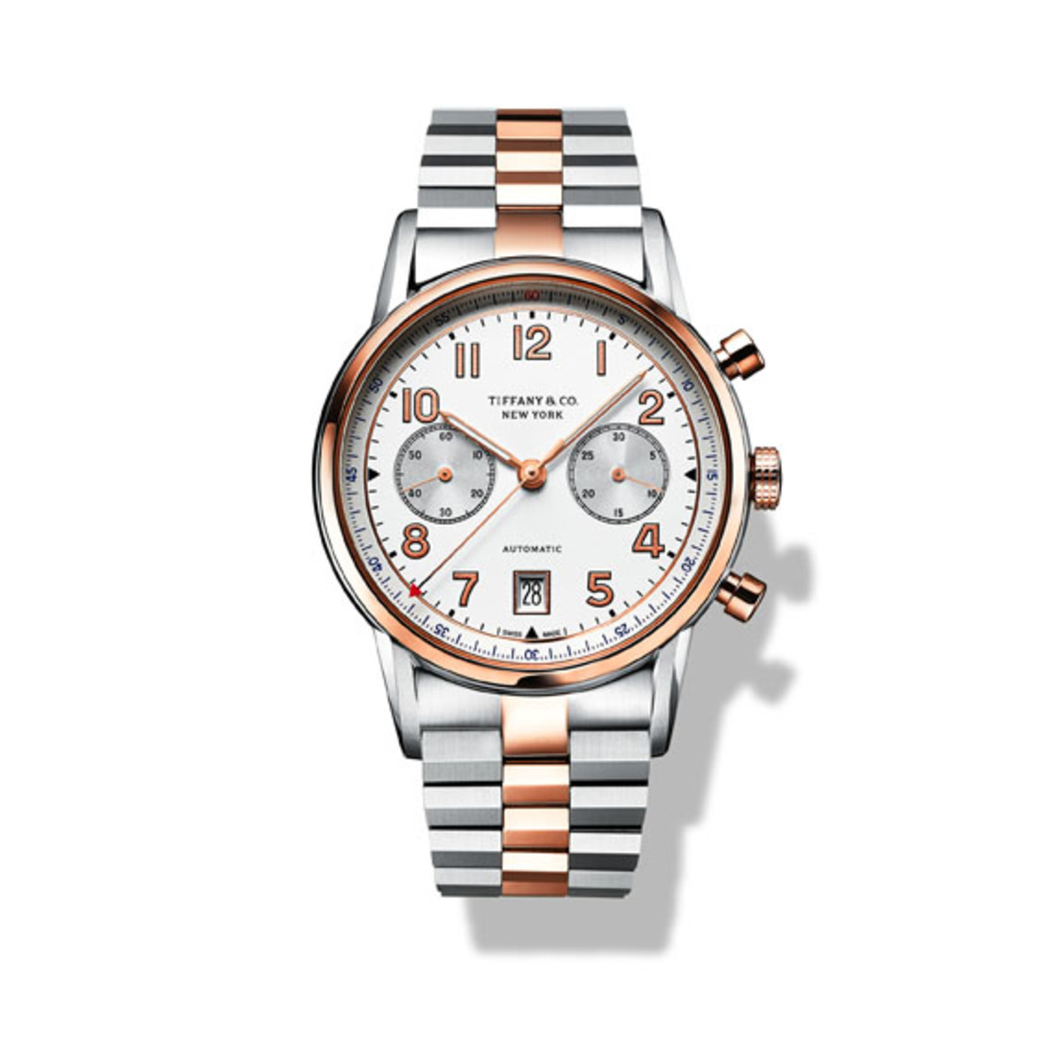 Tiffany CT60R Watch in 18k Rose Gold