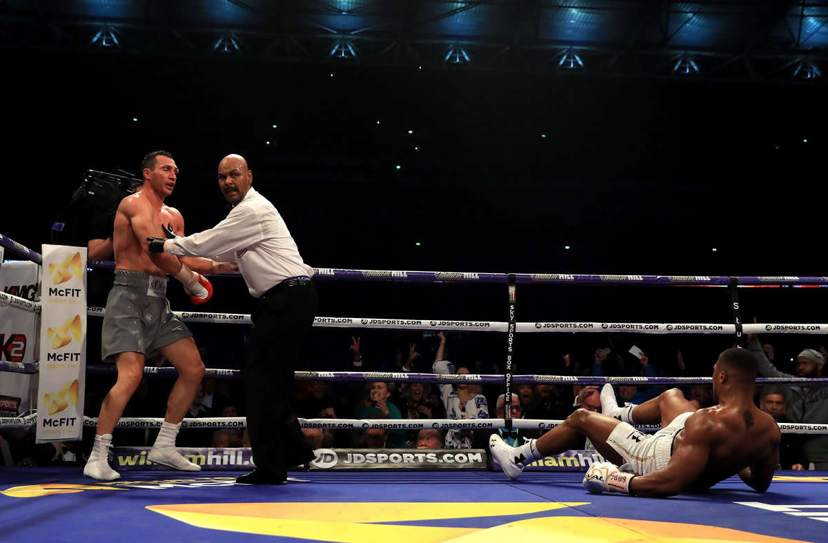 Anthony Joshua vs Wladimir Klitschko heavyweight boxing match Anthony Joshua vs Wladimir Klitschko heavyweight boxing match